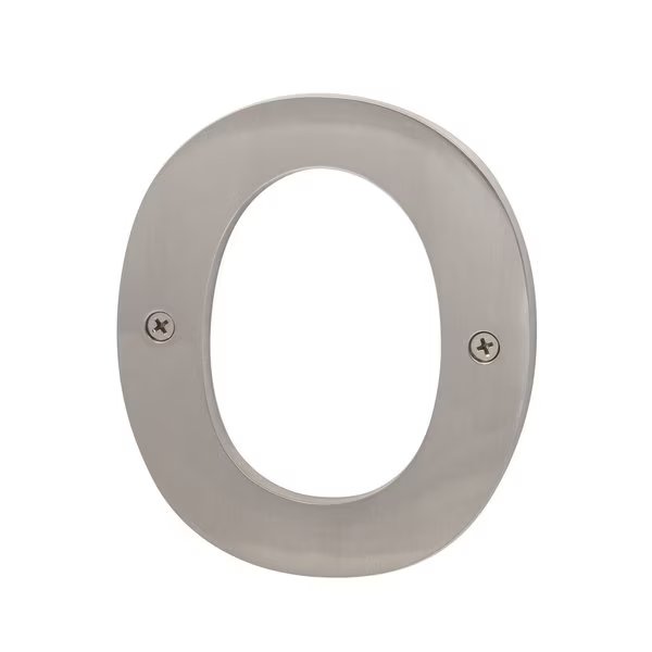 Sure-Loc Hardware Zinc House Number 5, No. 0, Satin Nickel, Sure-Loc Hardware, Mfr#: HN5-0 15